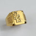 66 Yellow Gold Signet Ring 58 Facettes 20400000729
