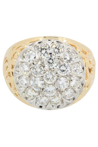 Bague BAGUE MODERNE PAVAGE DIAMANTS 58 Facettes 044811