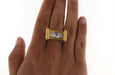 Tank Ring in yellow gold, diamond 58 Facettes 5509w