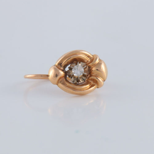 Boucles d'oreilles Boucles d'oreilles Or Rose Diamants 58 Facettes