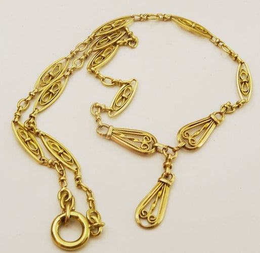 Collier Collier filigrane vintage en or 18 cts 58 Facettes