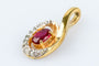 Pendentif Pendentif grenat en or massif 58 Facettes 03-PDRUDIV-1400