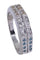 Bague 56.5 BAGUE MODERNE OR BLANC DIAMANTS 58 Facettes 078351