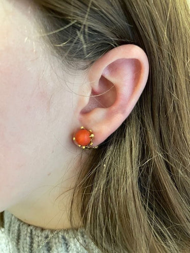 Boucles d'oreilles BOUCLES D'OREILLES PERLES DE CORAIL 58 Facettes 062311