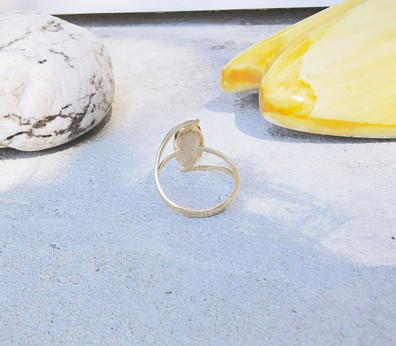 Bague Bague Marquise Grenat Or Jaune 58 Facettes AB 1072