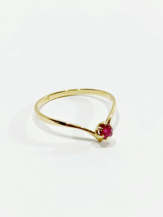 Bague 51.5 Bague Rubellite 58 Facettes