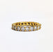 Ring 54 American Alliance yellow gold diamonds 58 Facettes TBU