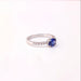 Ring Sapphire and diamond ring in white gold 58 Facettes BF/1