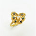 Ring 61 Butterfly Ring Opal Sapphires Yellow Gold 58 Facettes 20400000616