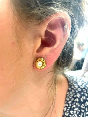 Boucles d'oreilles BOUCLES D'OREILLES CLOUS PERLES 58 Facettes 052831