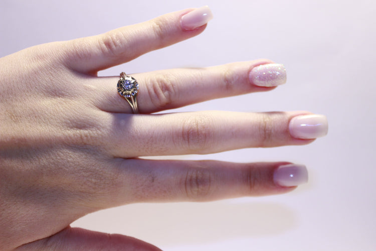 Bague 54 Bague solitaire Diamant 0.26ct 58 Facettes