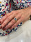 Bague 56 BAGUE PAVAGE SAPHIRS ET DIAMANTS 58 Facettes 057021