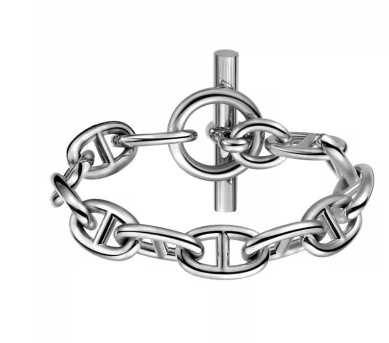 Bracelet Hermès - Bracelet Chaîne d'Ancre moyen modèle 58 Facettes