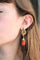 Boucles d'oreilles Pendants d'oreilles or et corail Napoléon III 58 Facettes 474