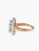 Ring 52.5 Marquise Ring Gold Platinum Diamonds 58 Facettes A5700c