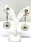 Boucles d'oreilles Boucles d’oreilles art déco en platine, diamants et jade vert 58 Facettes