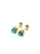 Boucles d'oreilles Paire de boucles d'oreilles or et topaze bleue 58 Facettes