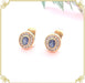 Boucles d'oreilles Boucles d'oreilles puces Saphirs Diamants 58 Facettes AA 1597