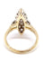 Ring 54 Marquise ring in two golds, diamonds 58 Facettes 0050XC