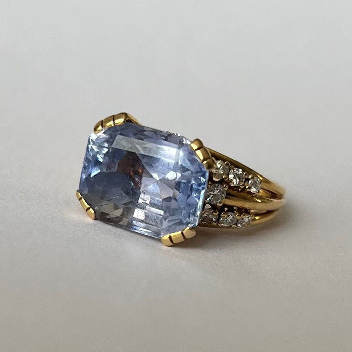 Bague Bague Fabergé Or Jaune, Saphir, Diamants 58 Facettes 18900063143