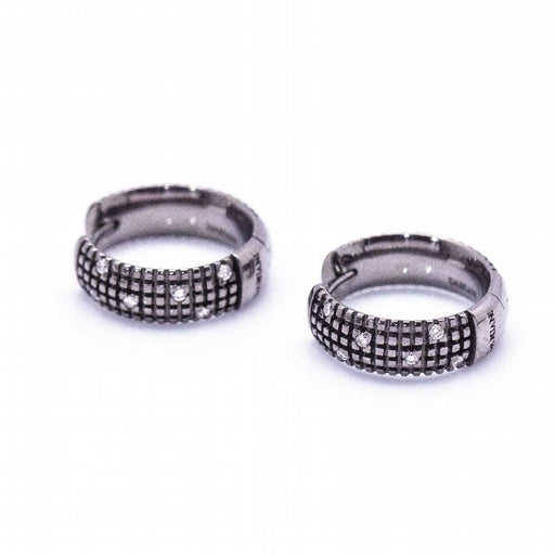 DAMIANI Earrings - Black Gold Diamond Earrings 58 Facettes D360375CS