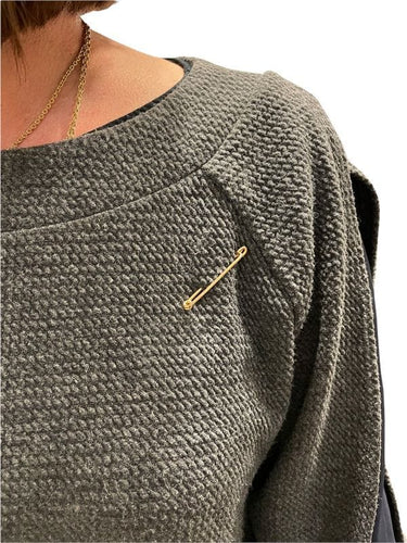 Broche ÉPINGLE de NOURRICE ANCIENNE 58 Facettes 046901