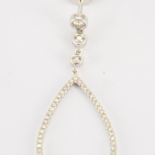 Boucles d'oreilles Boucles d'oreilles en Or blanc & diamants 58 Facettes