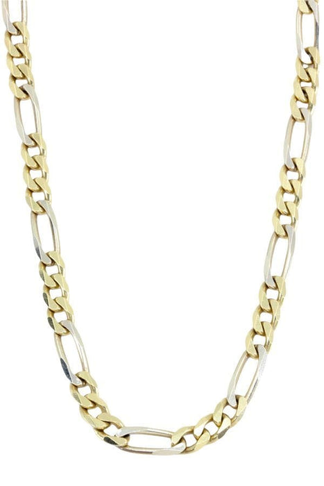 Collier CHAINE MAILLE FIGARO ALTERNÉE 58 Facettes 042441