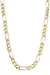 ALTERNATING FIGARO MESH CHAIN ​​Necklace 58 Facettes 042441