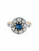 Ring Pompadour Ring Sapphire Diamonds 58 Facettes