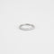 Bague 47 Demi alliance or blanc diamants 0.10ct 58 Facettes