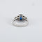 Bague 52.5 Bague Saphir coussin 1.49ct et Diamants 58 Facettes