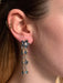 Earrings Aquamarine Flower Earrings 58 Facettes 760146