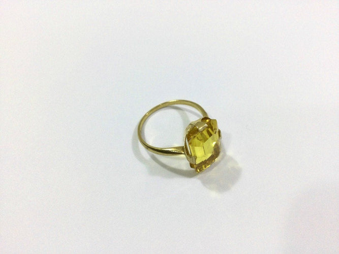 Bague 58 Bague Or Et Citrine 58 Facettes