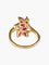Bague Bague double feuilles rubis or jaune 58 Facettes LP10-14