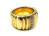 CARTIER ring. Golden Helmet collection, vintage yellow gold and diamond ring 58 Facettes