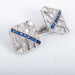 Cufflinks Diamond and Sapphire cufflinks 58 Facettes