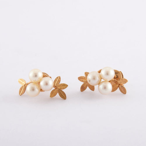 Boucles d'oreilles Paire de boucles d'oreilles "bouquet de gui" 58 Facettes