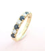 Ring Half Alliance Ring Sapphires Diamonds 58 Facettes AA 1605