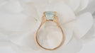 Ring Vintage yellow gold and aquamarine ring 58 Facettes 30982