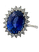 Ring 54 3,27 Carat Certified Natural Sapphire Engagement Ring 58 Facettes