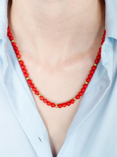 Collier Collier Corail Boules 58 Facettes