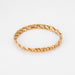 Bracelet Braided flat mesh bracelet in yellow gold 58 Facettes EL4