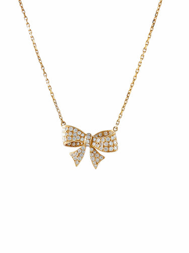 Collier Coolier Noeud Diamants 58 Facettes