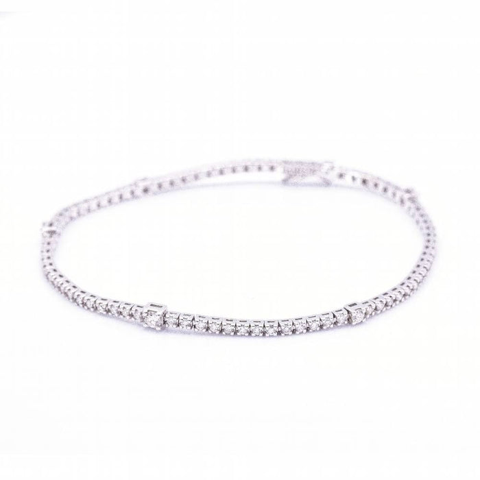 Bracelet DAMIANI - Bracelet Rivière Diamant Or blanc 58 Facettes D360377CS