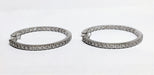 Boucles d'oreilles Boucles d'oreilles créoles or blanc diamants 58 Facettes 1-808/1