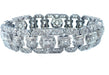 Bracelet Art-Deco bracelet, gold, platinum and diamonds 58 Facettes