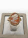 Ring 51 Vintage cameo ring 58 Facettes