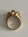 Ring 53 Art Deco Ring Yellow Gold Diamonds 58 Facettes 4599 LOT