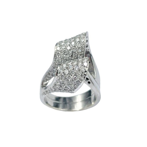 Bague 53 Bague Originale en Or Blanc & Diamants 58 Facettes 20400000569